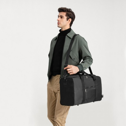 Kono Waterproof Lightweight Travel Duffle Bag Sports Holdall - Black