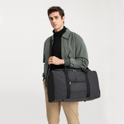 Kono Waterproof Lightweight Travel Duffle Bag Sports Holdall - Black