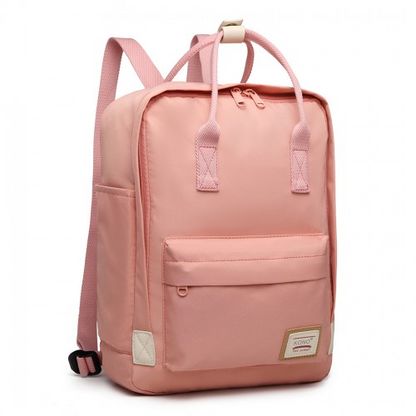 Kono Large Polyester Laptop Backpack - Pink | Back to School Essential