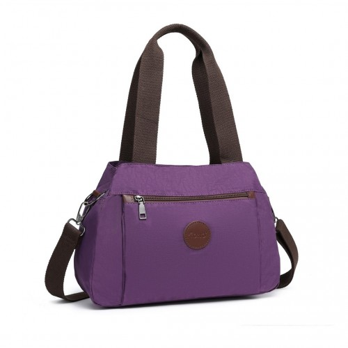 Kono Waterproof Multi-Functional Handbag Cross Body Bag - Purple | EH2239