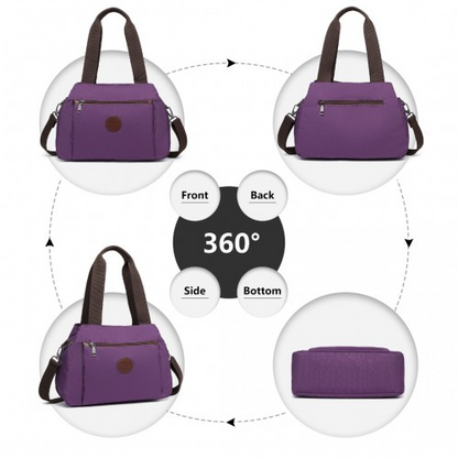 Kono Waterproof Multi-Functional Handbag Cross Body Bag - Purple | EH2239