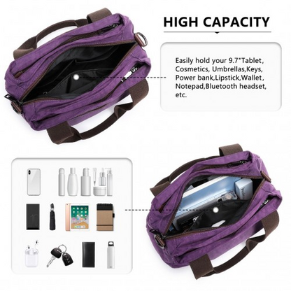Kono Waterproof Multi-Functional Handbag Cross Body Bag - Purple | EH2239