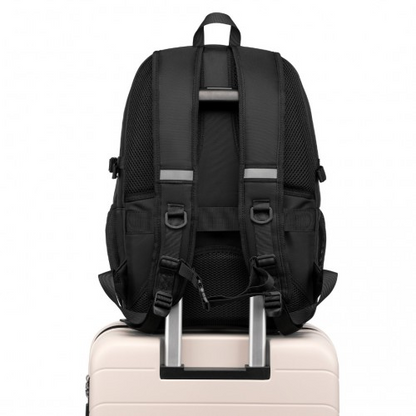 EM2130 - Kono Functional Travel Backpack With USB Charging Port - Black | Durable, Waterproof, and Versatile