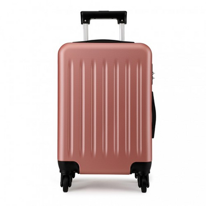 Kono 24 Inch ABS Hard Shell Luggage 4 Wheel Spinner Suitcase - Nude