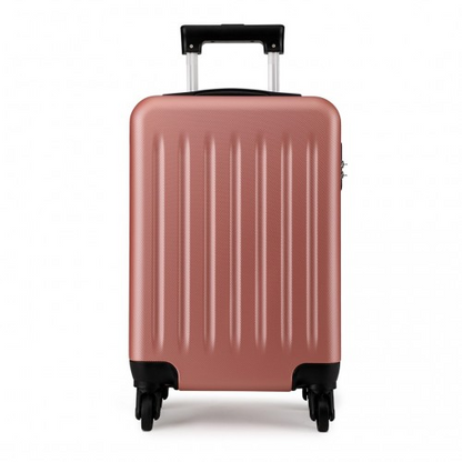 Kono 19 Inch ABS Hard Shell Carry On Luggage - 4 Wheel Spinner Suitcase - Nude