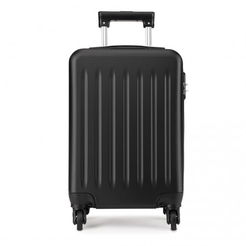 Kono 19 Inch ABS Hard Shell Carry On Luggage 4 Wheel Spinner Suitcase - Black