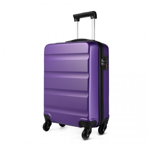 Kono 19 Inch ABS Hard Shell Suitcase with TSA Lock - Purple | Lightweight & Durable Cabin Luggage