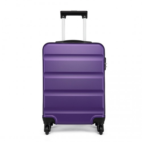 Kono 19 Inch ABS Hard Shell Suitcase with TSA Lock - Purple | Lightweight & Durable Cabin Luggage
