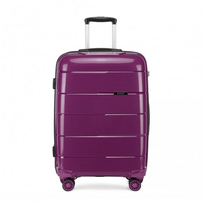 K1997L - KONO 24 INCH HARD SHELL PP SUITCASE - PURPLE