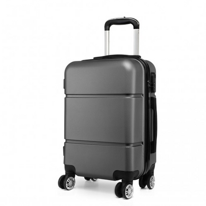 Kono Hard Shell ABS Carry On Suitcase 20 Inch - Grey