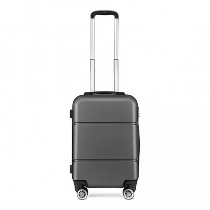 Kono Hard Shell ABS Carry On Suitcase 20 Inch - Grey