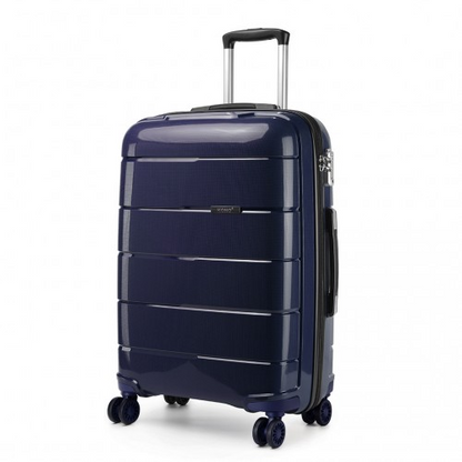 K1997L - KONO 24 INCH HARD SHELL PP SUITCASE - NAVY