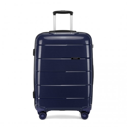 K1997L - KONO 24 INCH HARD SHELL PP SUITCASE - NAVY