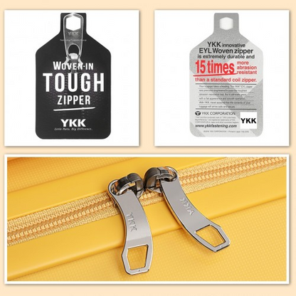 K1997L - KONO 24 INCH HARD SHELL PP SUITCASE - YELLOW