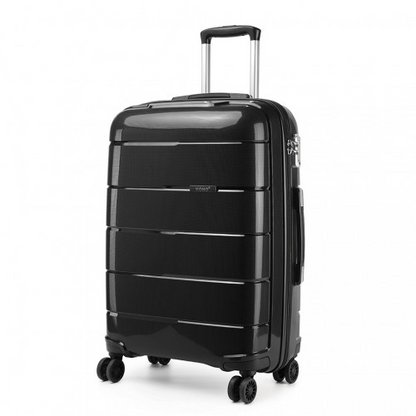 K1997L - KONO 24 INCH HARD SHELL PP SUITCASE - BLACK