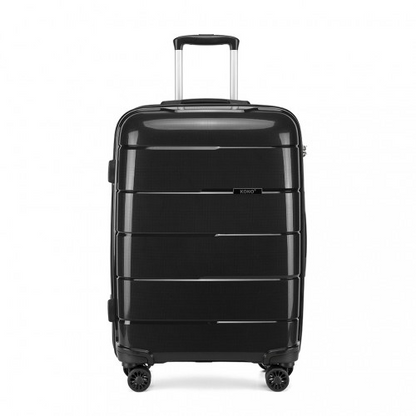 K1997L - KONO 24 INCH HARD SHELL PP SUITCASE - BLACK