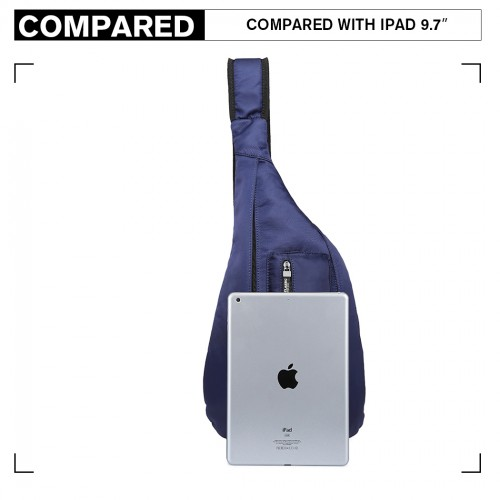 Miss Lulu Casual Single Strap Sling Backpack - Navy | Durable & Lightweight