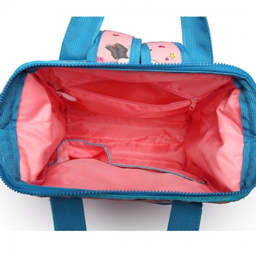 Miss Lulu Child's Unicorn Backpack with Pencil Case - Pink | LB6896 | Ideal for School & Day Trips