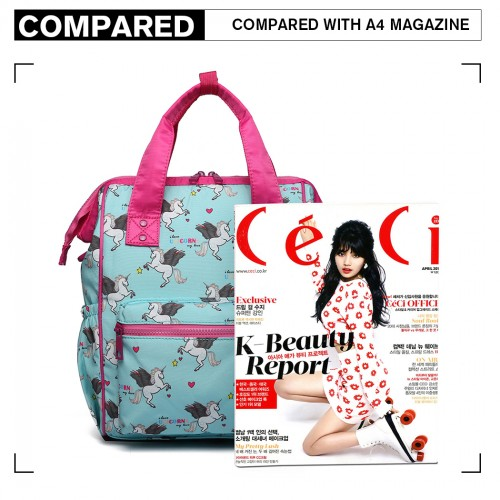 Miss Lulu Child's Unicorn Backpack with Pencil Case - Blue | High-Quality, Adorable Design for Kids