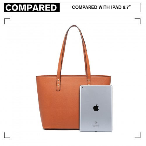 Miss Lulu 4 Piece Brown Handbag Set - Stylish and Versatile Bags for Every Occasion