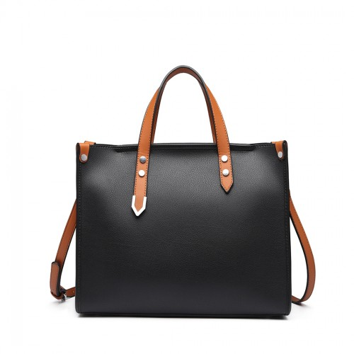 Miss Lulu Structured 2 Piece Shoulder Bag Set - Elegant & Versatile Women's Handbag