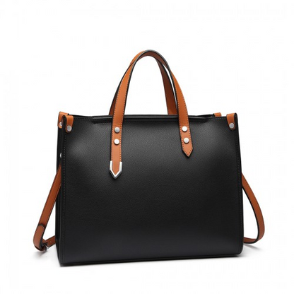 Miss Lulu Structured 2 Piece Shoulder Bag Set - Elegant & Versatile Women's Handbag