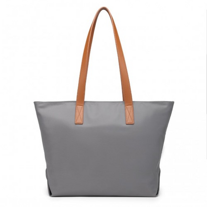 Miss Lulu Casual Waterproof Shopping Tote Bag - Grey | Stylish & Functional Handbag