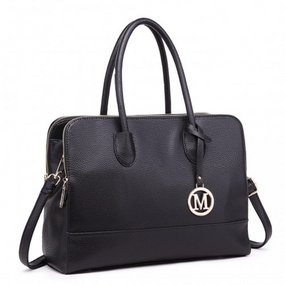 Miss Lulu Textured PU Leather Medium Size Classic Tote Bag Shoulder Bag - Stylish and Functional