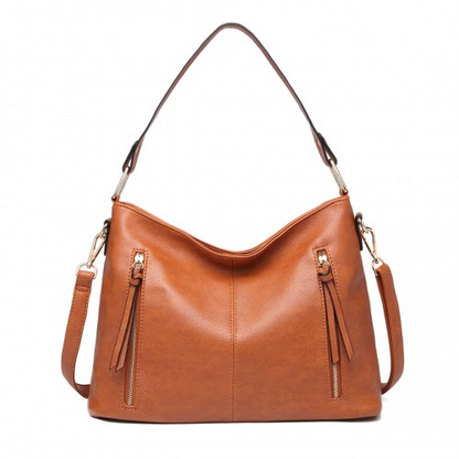 Miss Lulu Classic Style Slouch Shoulder Bag in Brown - LT1941