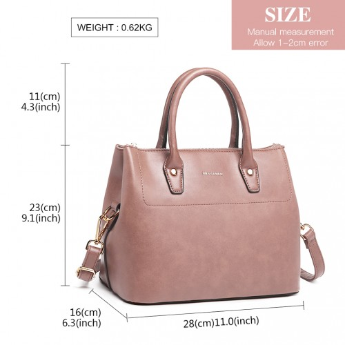 Miss Lulu Silk Scarf Shoulder Bag - Pink | Elegant & Versatile