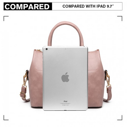 Miss Lulu Silk Scarf Shoulder Bag - Pink | Elegant & Versatile