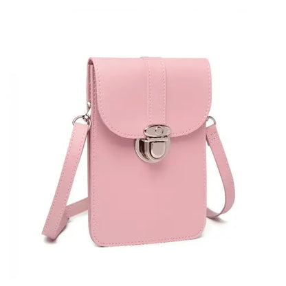 Miss Lulu Multi Use Purse Clutch Mini Shoulder Bag - Pink | Stylish & Versatile Women's Accessory