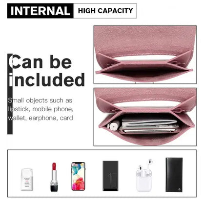 Miss Lulu Multi Use Purse Clutch Mini Shoulder Bag - Pink | Stylish & Versatile Women's Accessory