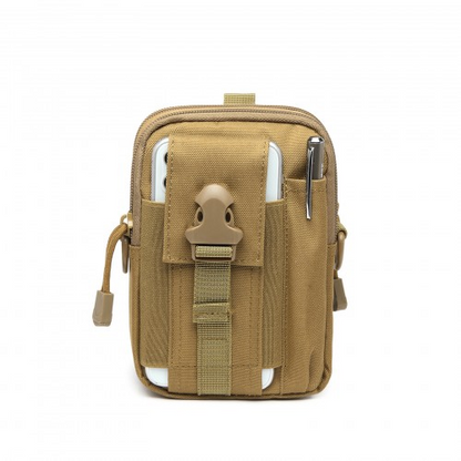 Kono Casual Small Canvas Cross Body Bag - Durable & Lightweight Khaki Bag