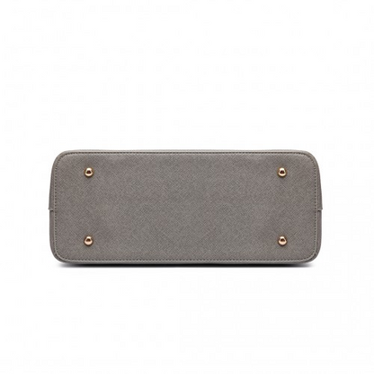 Miss Lulu Three Piece Tote Shoulder Bag and Clutch Set - Grey