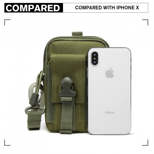 Kono Casual Small Canvas Cross Body Bag - Green | Lightweight & Durable