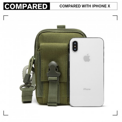 Kono Casual Small Canvas Cross Body Bag - Green | Lightweight & Durable