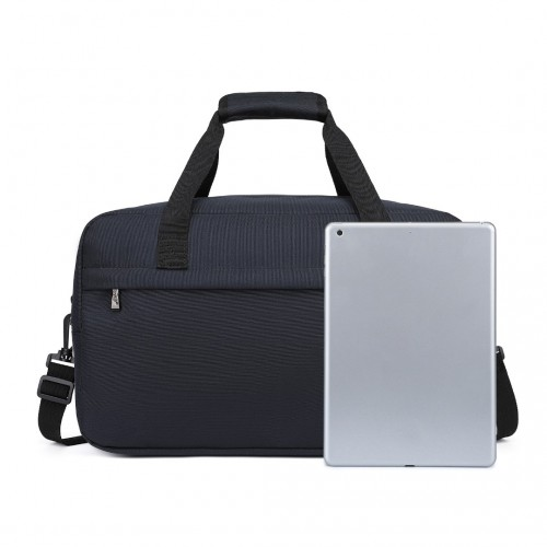 Kono Lightweight Multi Purpose Unisex Sports Travel Duffel Bag - Dark Blue