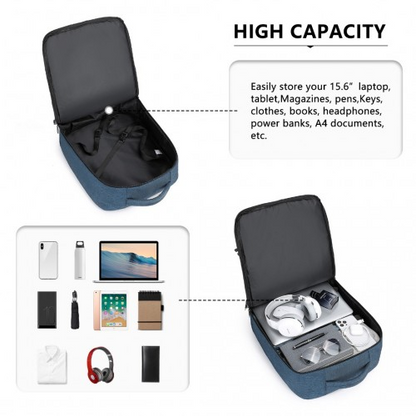 Kono Multi-level High-capacity Cabin Bag Travel Backpack - Navy | EM2232