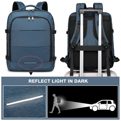 Kono Multi-level High-capacity Cabin Bag Travel Backpack - Navy | EM2232