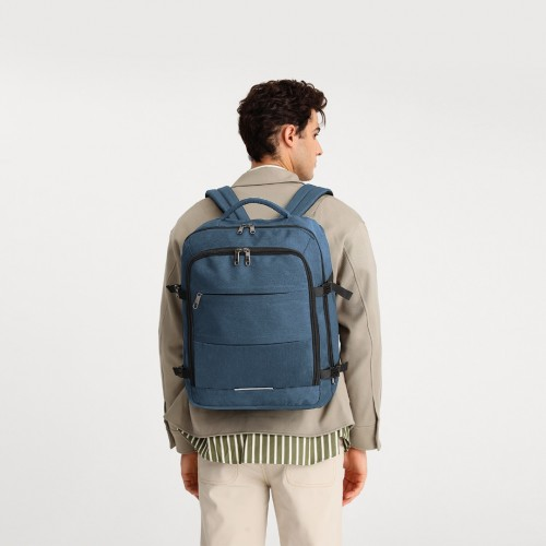 Kono Multi-level High-capacity Cabin Bag Travel Backpack - Navy | EM2232