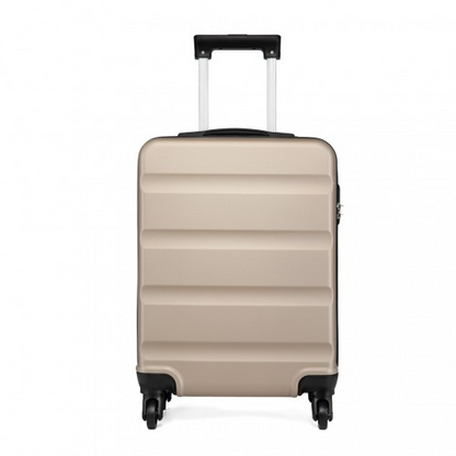 Kono 19 Inch Horizontal Design ABS Hard Shell Suitcase With TSA Lock - Gold