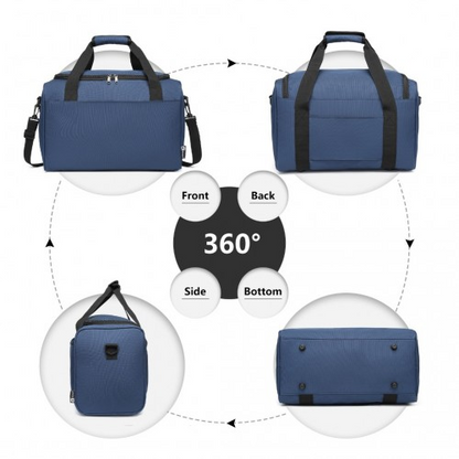 Kono Structured Travel Duffle Bag - Navy
