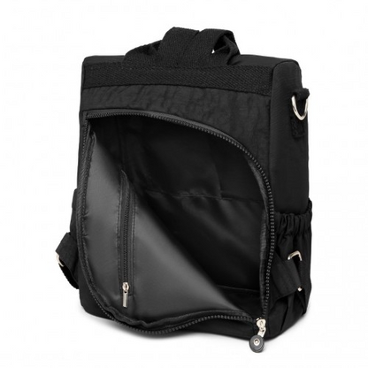 Kono Multi Way Anti-theft Waterproof Backpack Shoulder Bag - Black: Versatile & Secure for Every Occasion