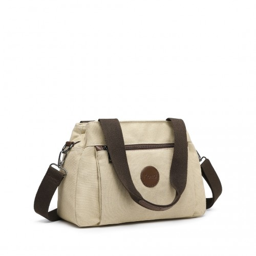 Kono Canvas Multi-Functional Cross Body Bag - Khaki | EH2045 | Versatile & Durable