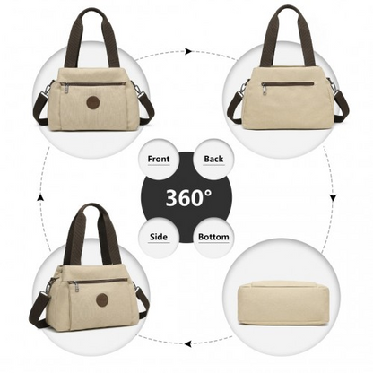 Kono Canvas Multi-Functional Cross Body Bag - Khaki | EH2045 | Versatile & Durable