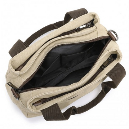 Kono Canvas Multi-Functional Cross Body Bag - Khaki | EH2045 | Versatile & Durable