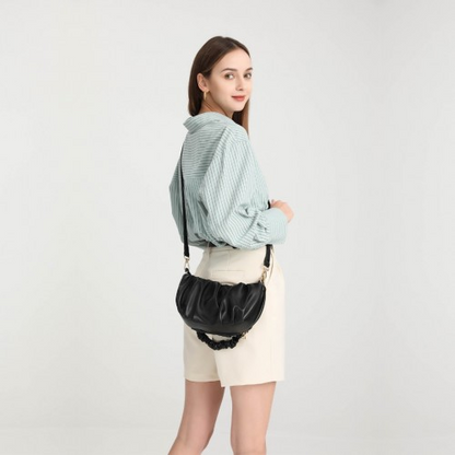 Miss Lulu Premium Chain Cloud-Like Pochette Handbag - Beige | Stylish & Versatile