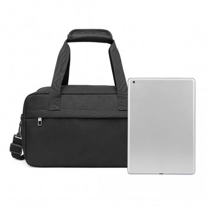 Kono Lightweight Multi Purpose Unisex Sports Travel Duffel Bag - Black | Durable & Versatile Gym, Travel & Hand Luggage Bag