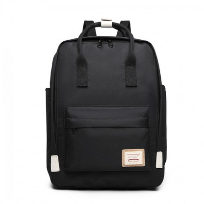 EB2017 - Kono Large Polyester Laptop Backpack - Black | Waterproof & Lightweight